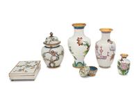 14 Chinese Cloisonné Enamel Articles
