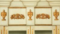 An Empire Style Painted and Parcel Gilt Vitrine Cabinet
