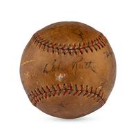 A 1933 Philadelphia Athletics and Washington Senators Multi Signed Autograph Baseball Featuring Mickey Cochrane (Beckett Authentication Services Letter of Authenticity)