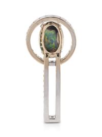 OPAL AND DIAMOND SLIDE PENDANT