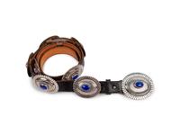 Sterling Silver and Lapis Concha Belt