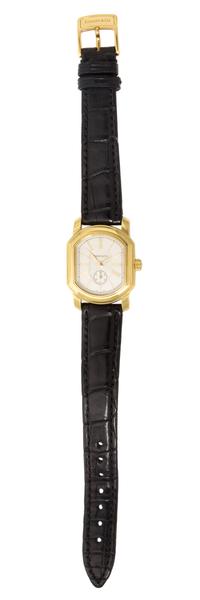 An 18 Karat Yellow Gold Wristwatch, Tiffany & Co.,