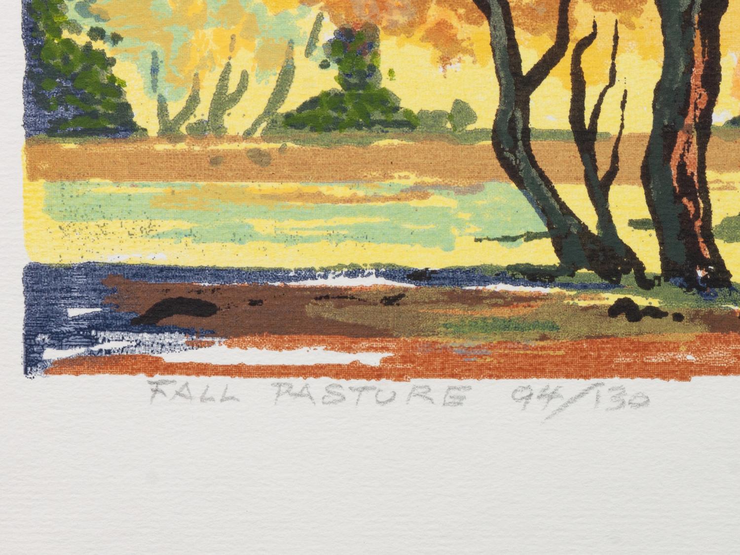 Five Works: Quiet Pool , edition 118/120; Fall Pasture , edition 94/130; Northern New Mexico , Over Print #1; Winter Afternoon; Night Stag , edition 129/150