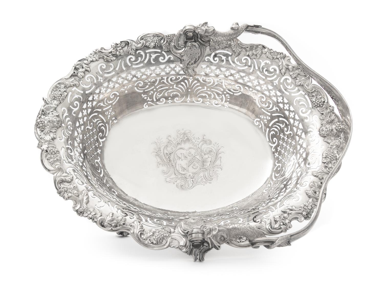 A George II Silver Centerpiece Basket