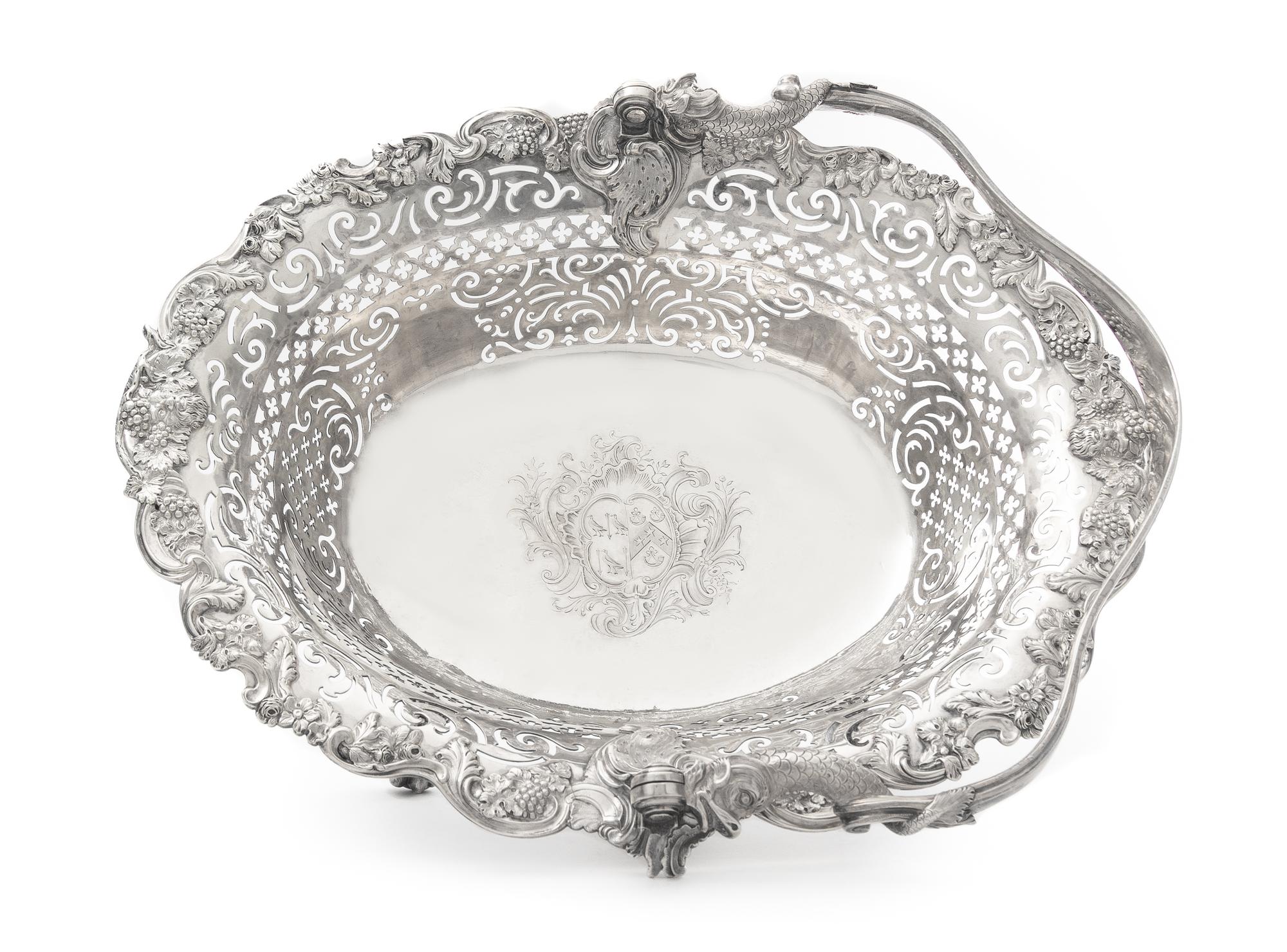A George II Silver Centerpiece Basket