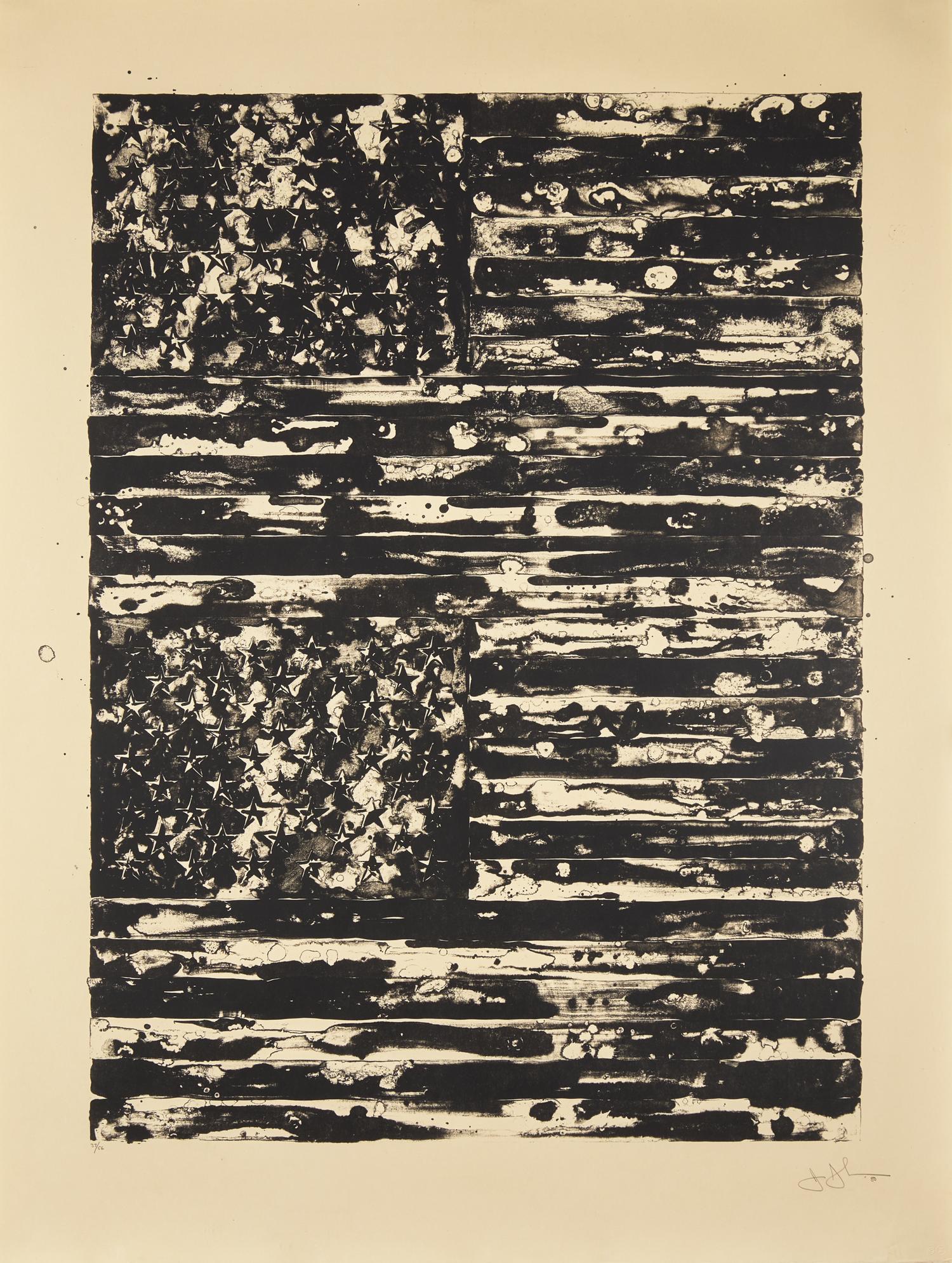 Jasper Johns (American, b. 1930) — Two Flags, 1980