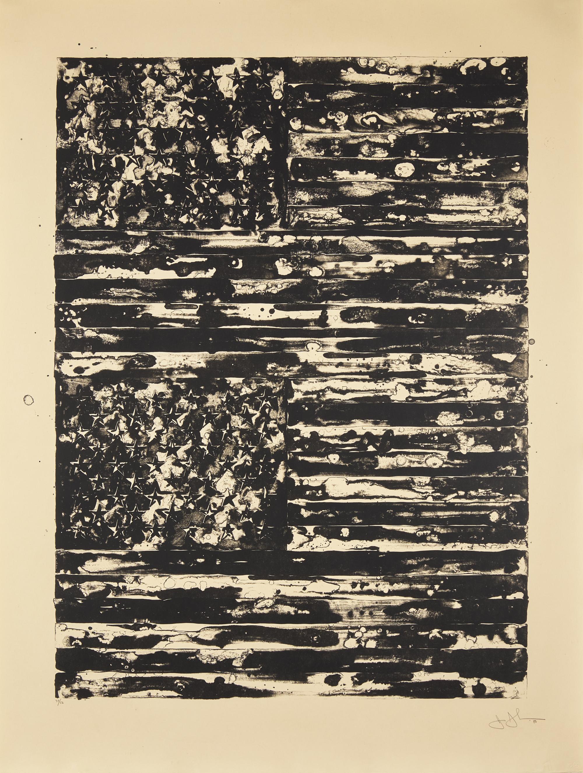Jasper Johns (American, b. 1930) — Two Flags, 1980