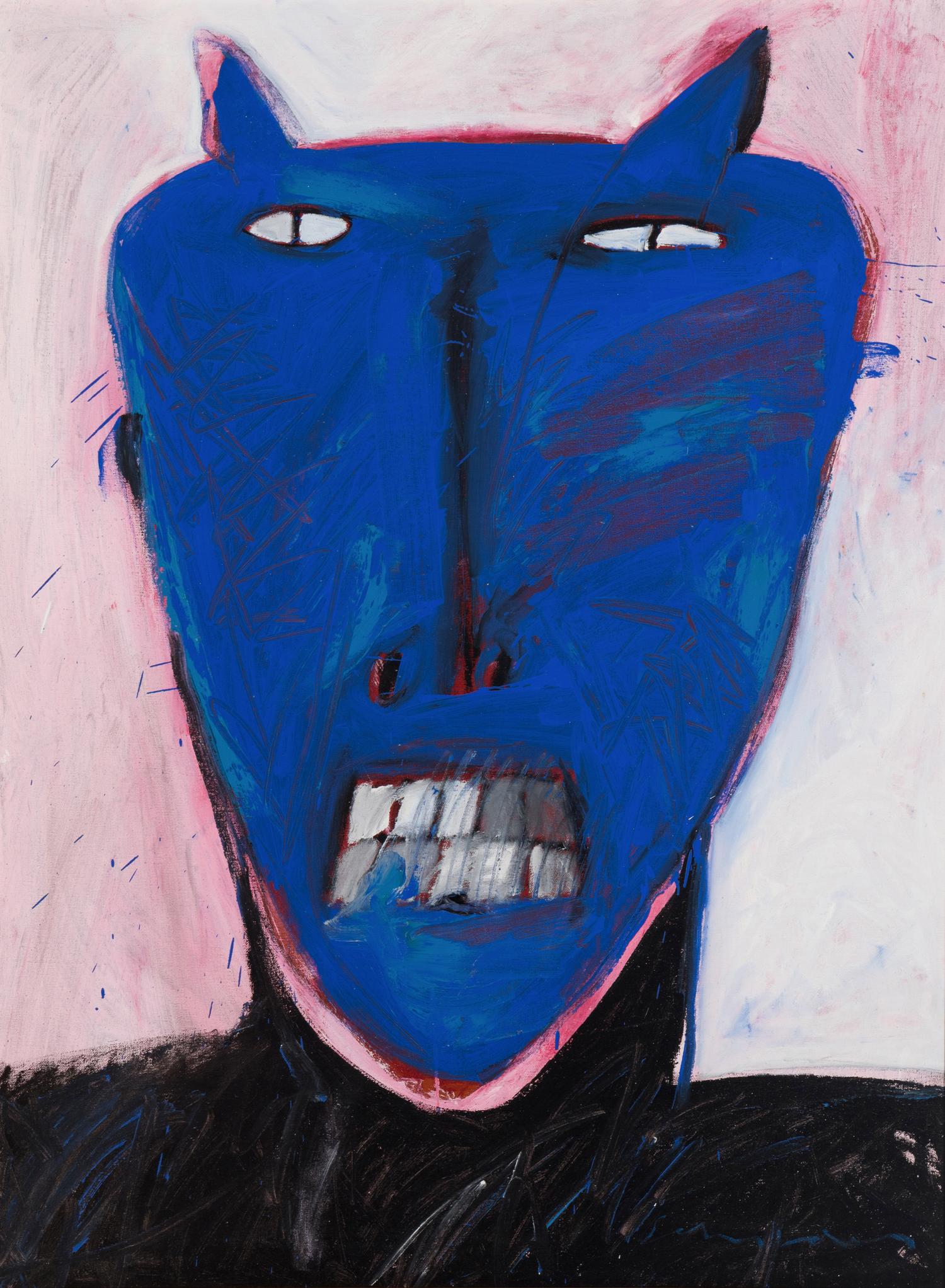American Portrait with Blue