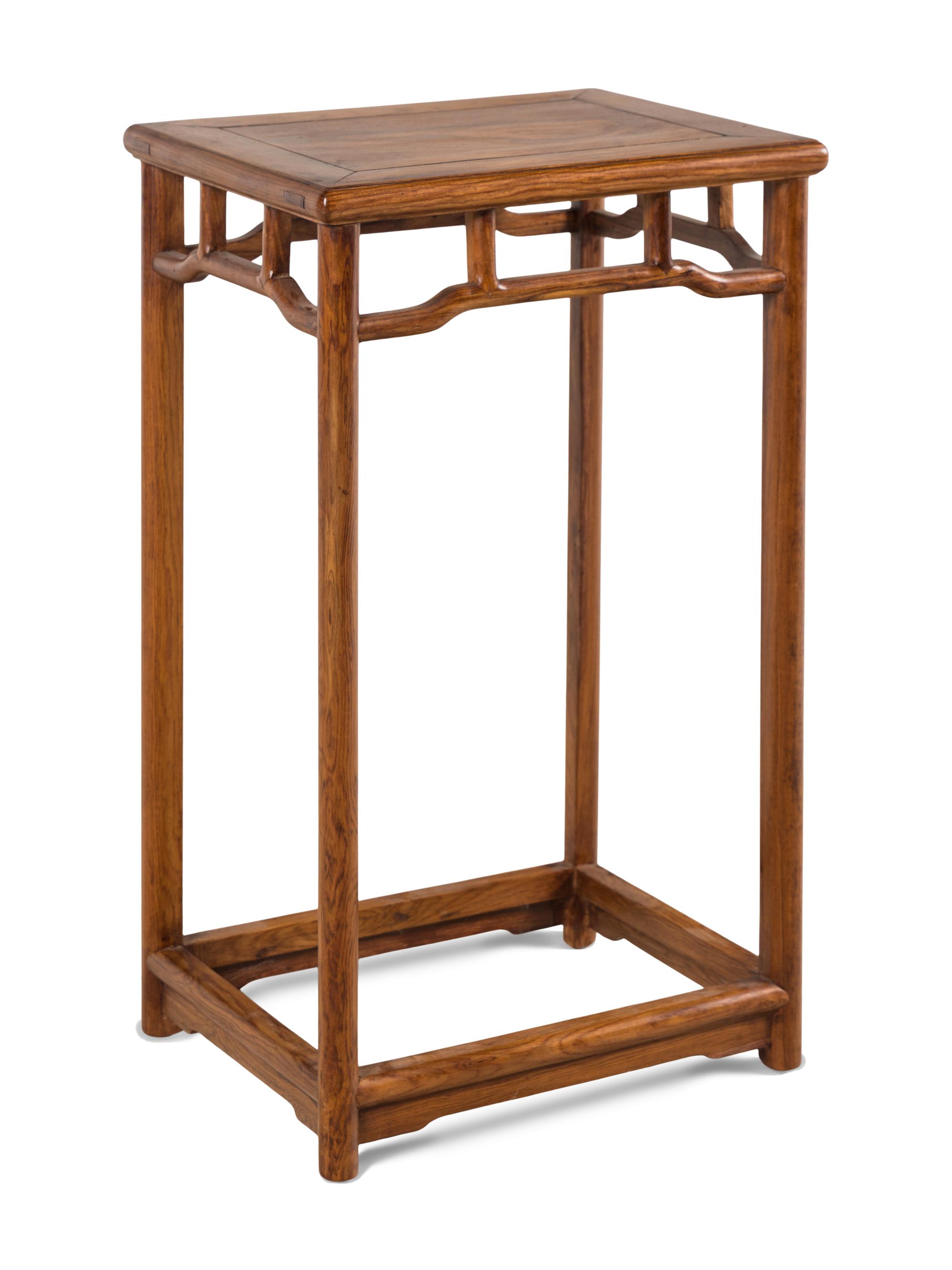 A Chinese Huanghuali Wood Side Table, 20th Century