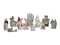 Ten Staffordshire Glazed Figures