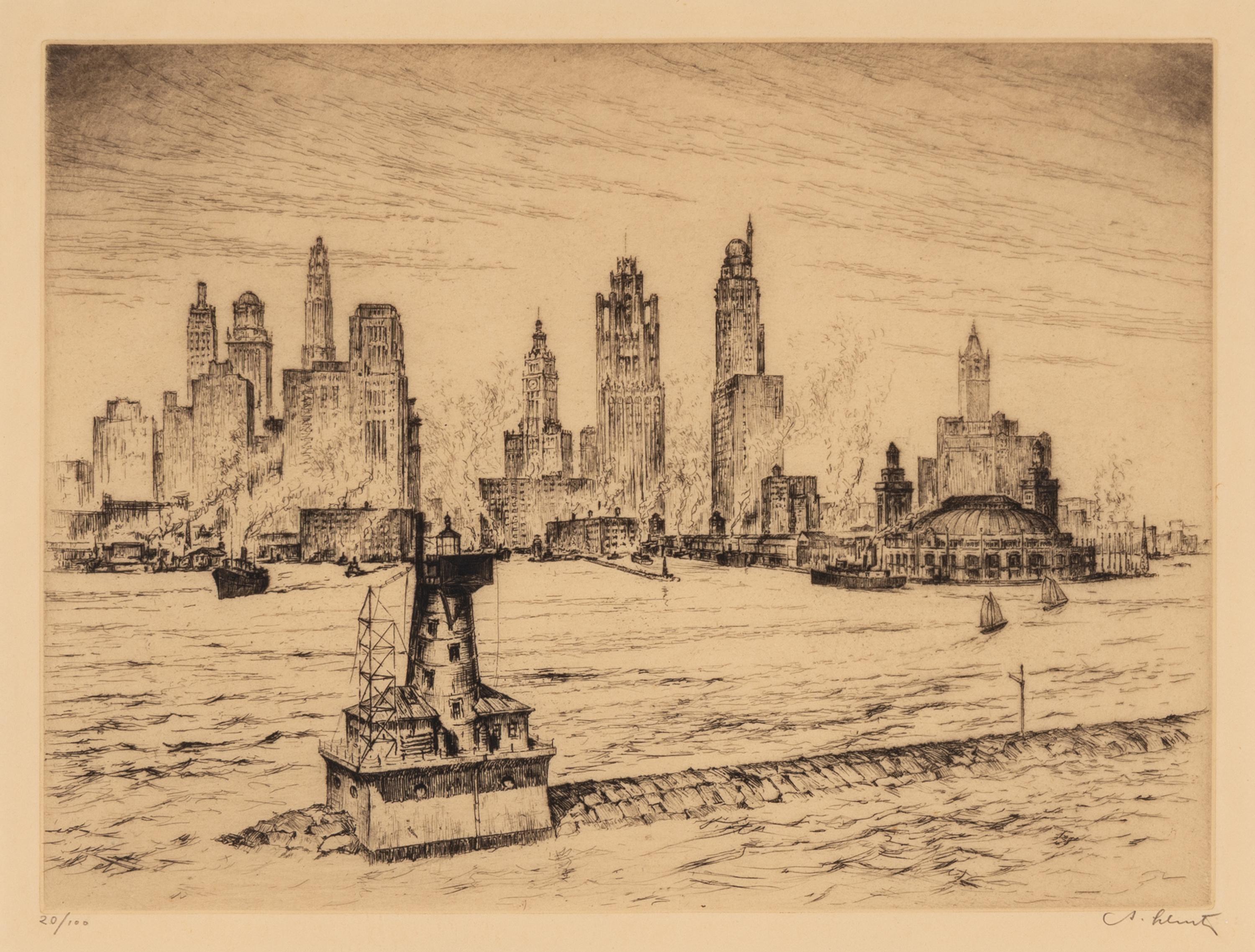 Anton Schutz (German/American, 1894-1977) — Five Etchings