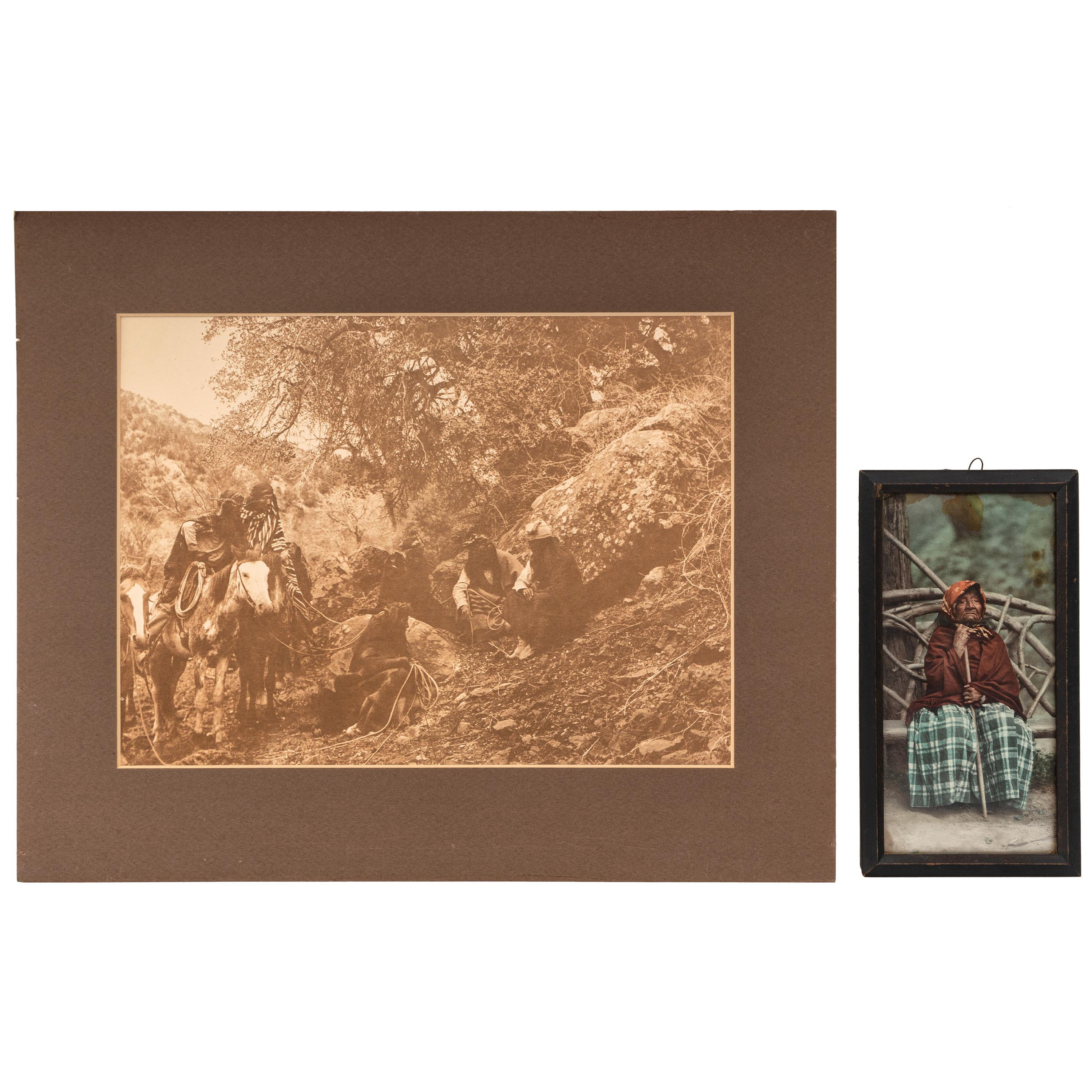 [NATIVE AMERICANS]. A group of 21 prints and photographs of Native American subjects, incl. examples by L.A. Huffman and Detroit Photographic Co.