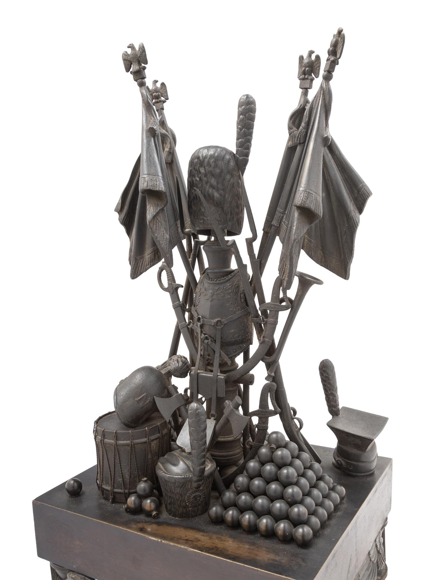 A Pair of Napoleon III Bronze Military Trophies