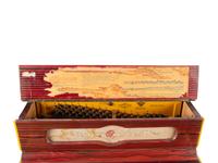A Vicente Llinares Diminutive Grain-Painted Barrel Organ