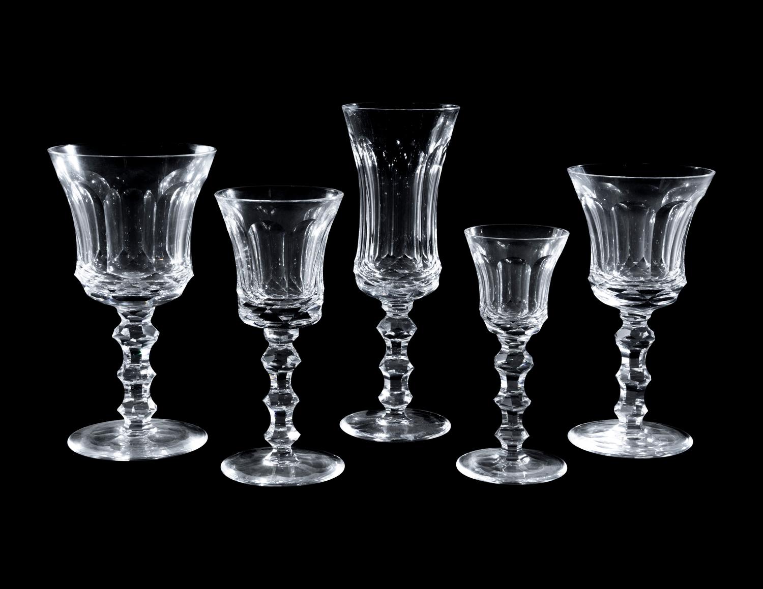 A Group of Waterford Cut Glass Stemware