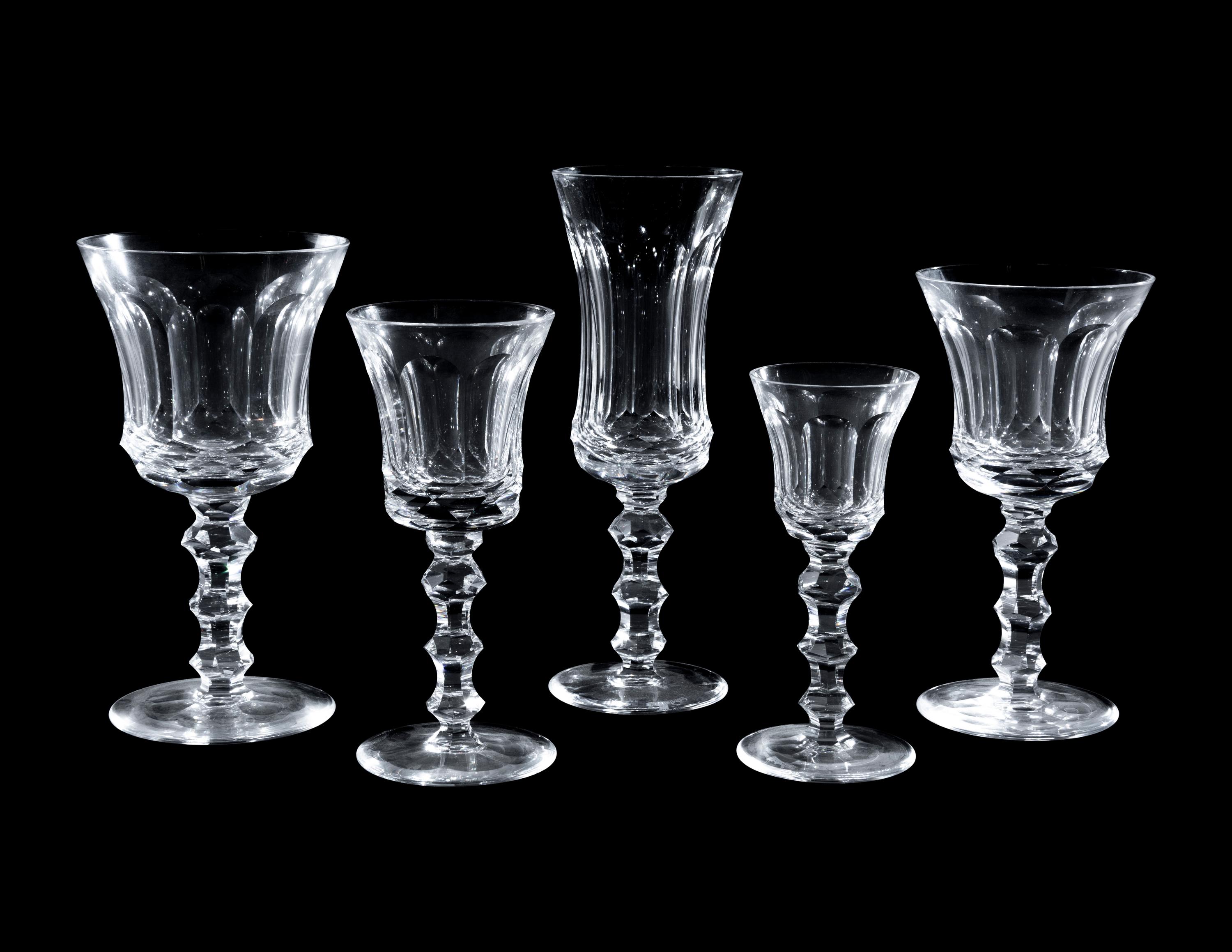 A Group of Waterford Cut Glass Stemware