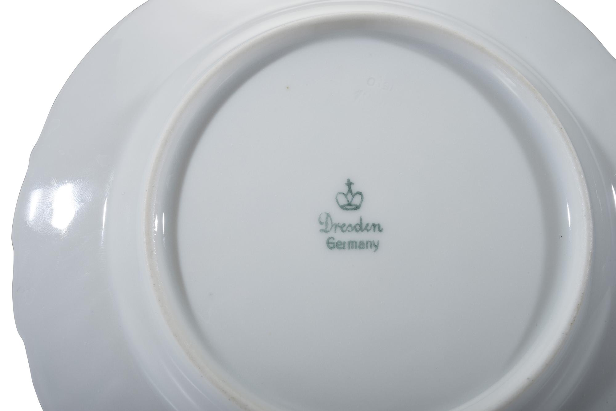Thirteen Dresden (Richard Klemm) Porcelain Plates