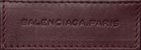 BALENCIAGA, BURGUNDY SUEDE CITY BAG