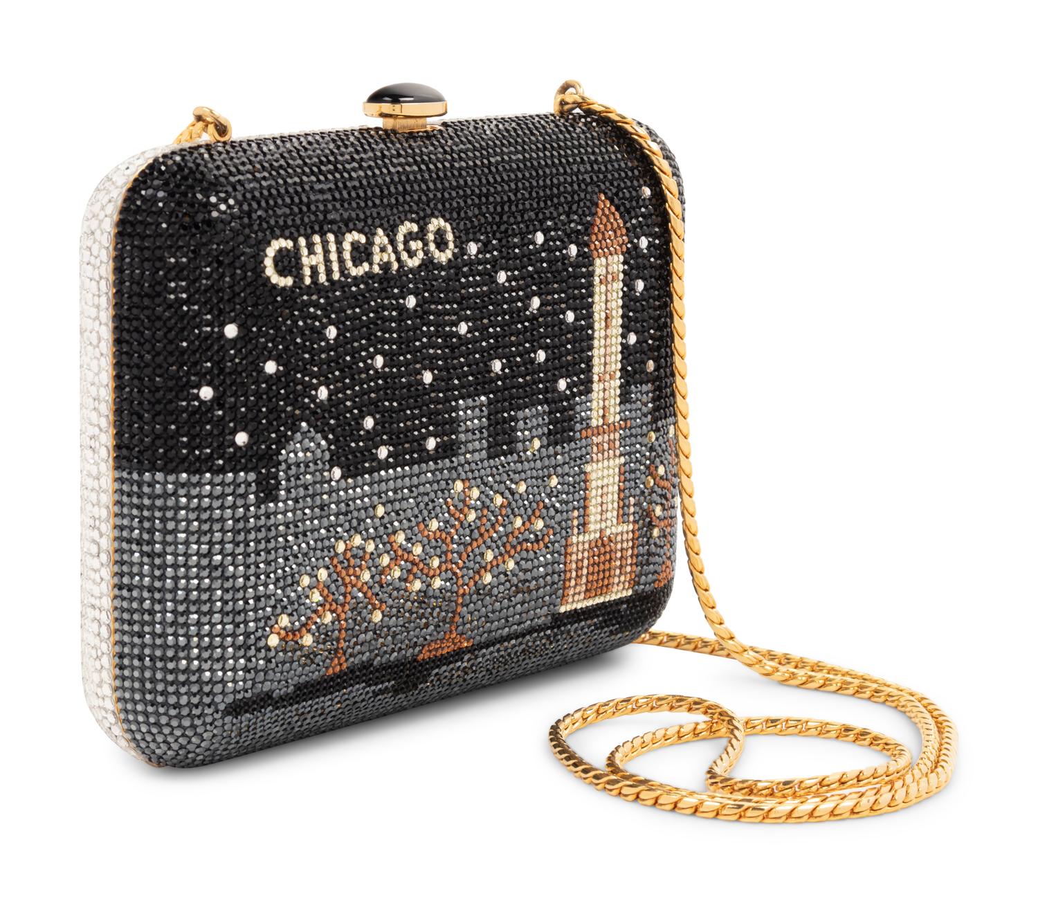 Judith Leiber Chicago Rhinestone Minaudière