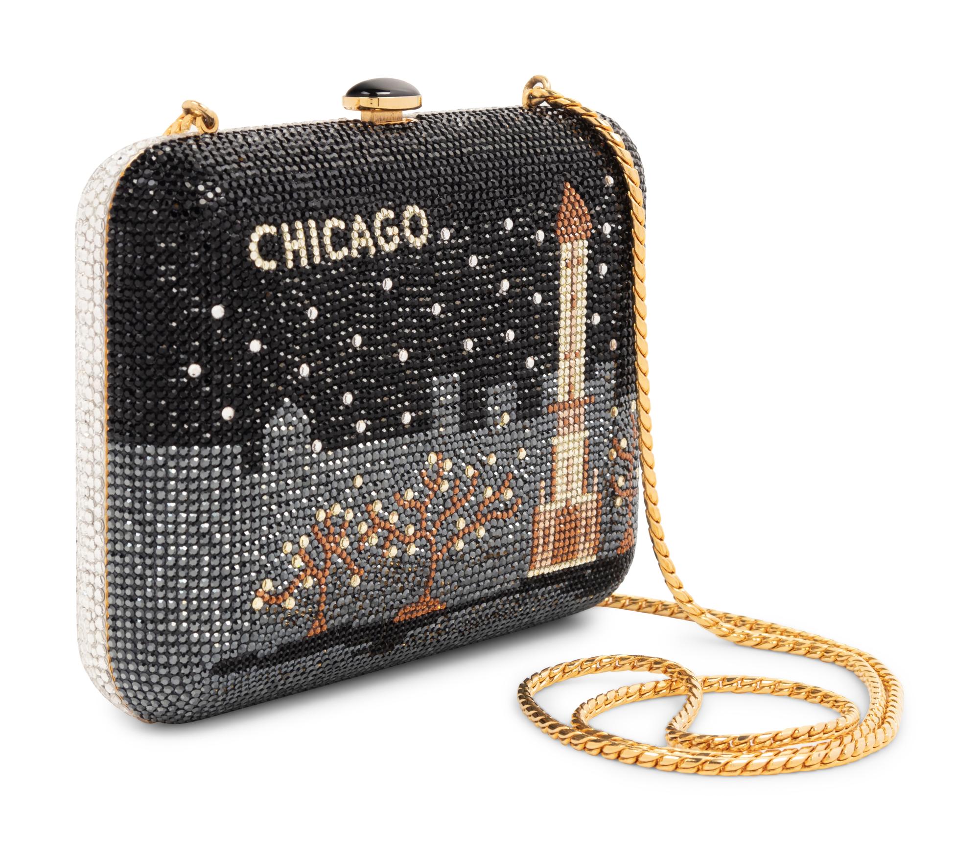 Judith Leiber Chicago Rhinestone Minaudière