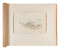CAREY, Jesse Claude "Carey" (1917-1994). A group of original architectural drawings, blue prints, and plans, comprising drawings and printed plans of: