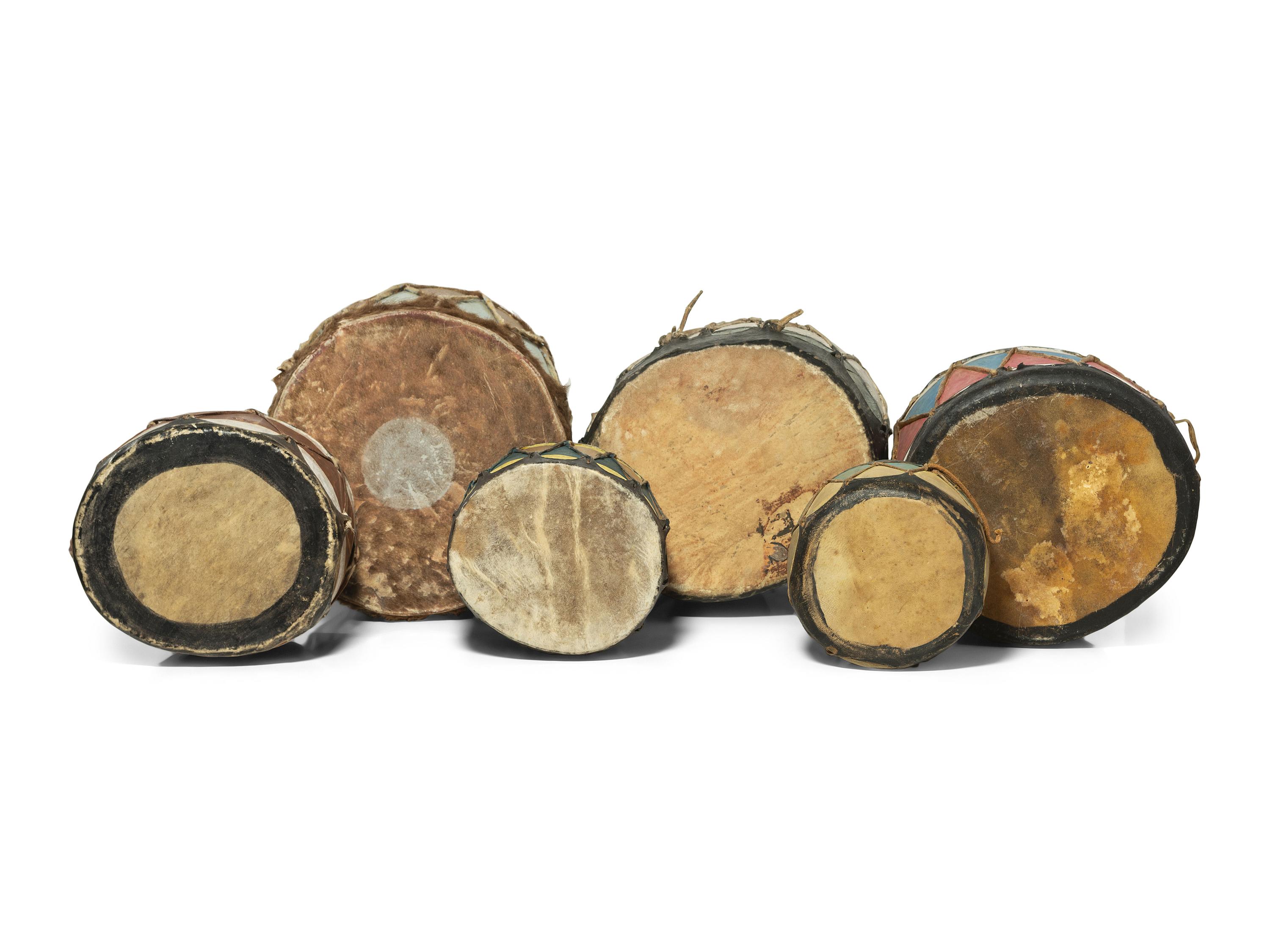 Collection of Cochiti Drums