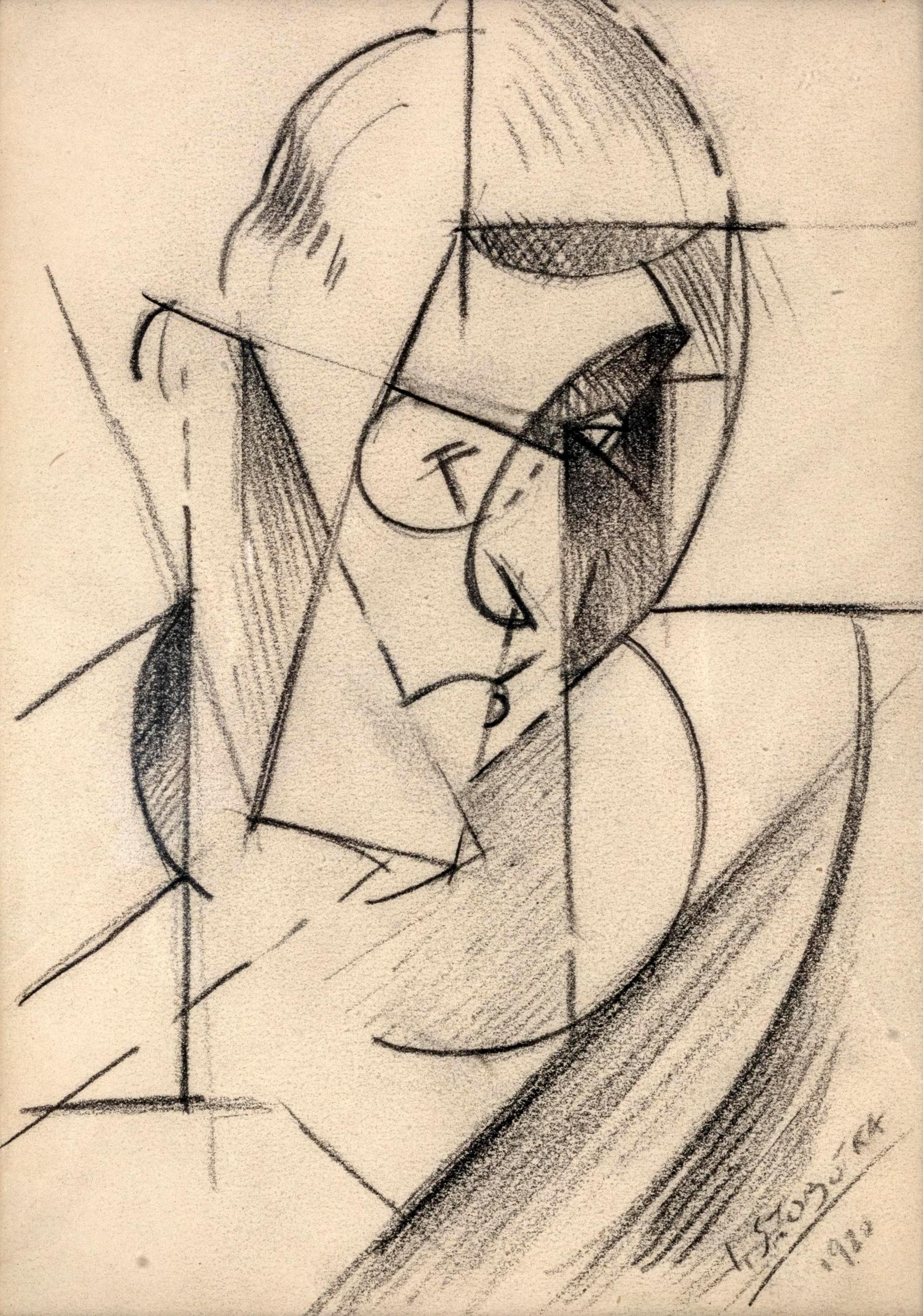 Cubist Sketch for a Portrait