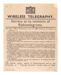 [SCIENCE & TECHNOLOGY]. A group of 2 telegraphy-related items, comprising: