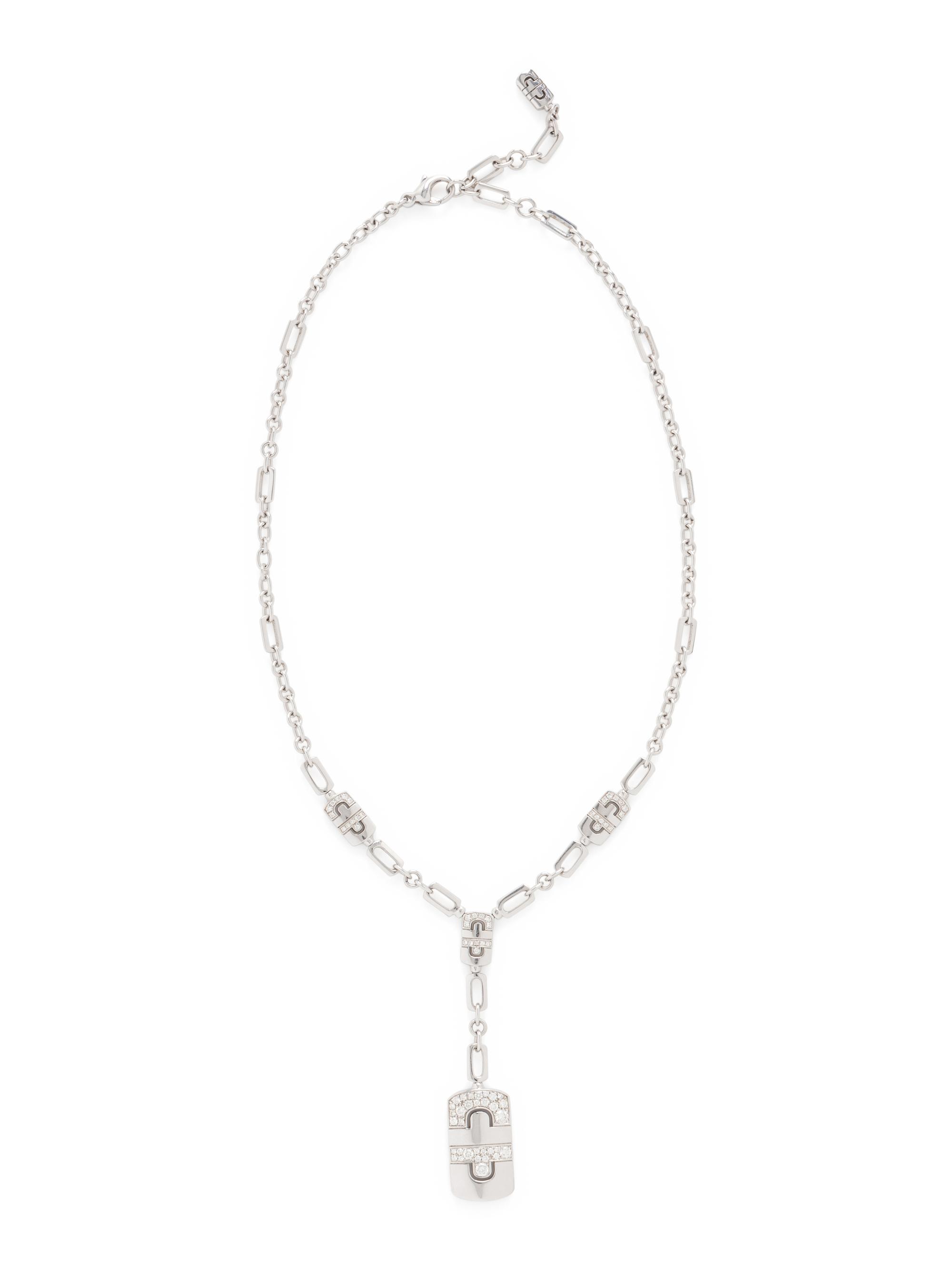 BULGARI, DIAMOND 'PARENTESI' PENDANT NECKLACE