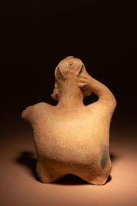 A Jalisco Terracotta Seated Figures