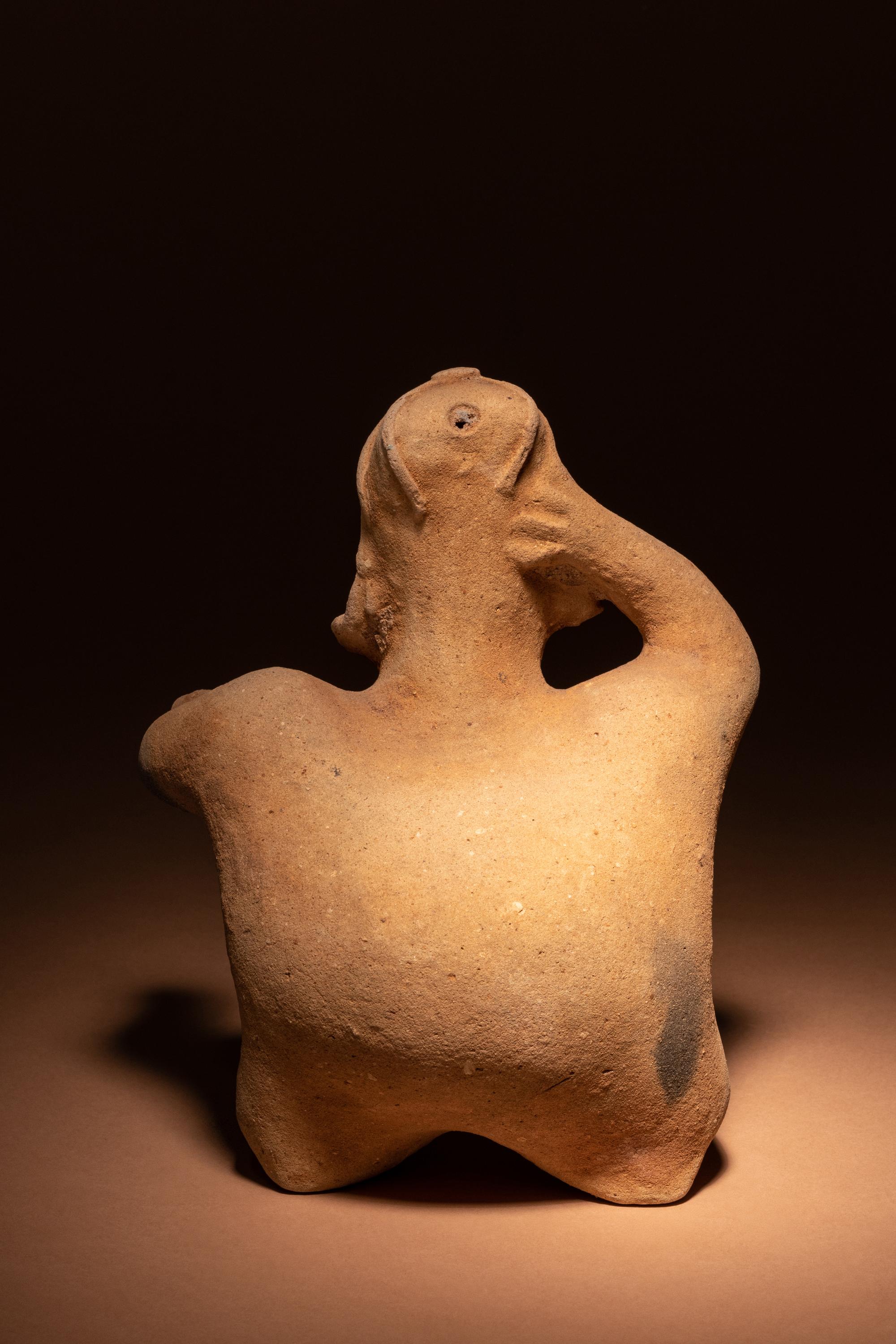 A Jalisco Terracotta Seated Figures