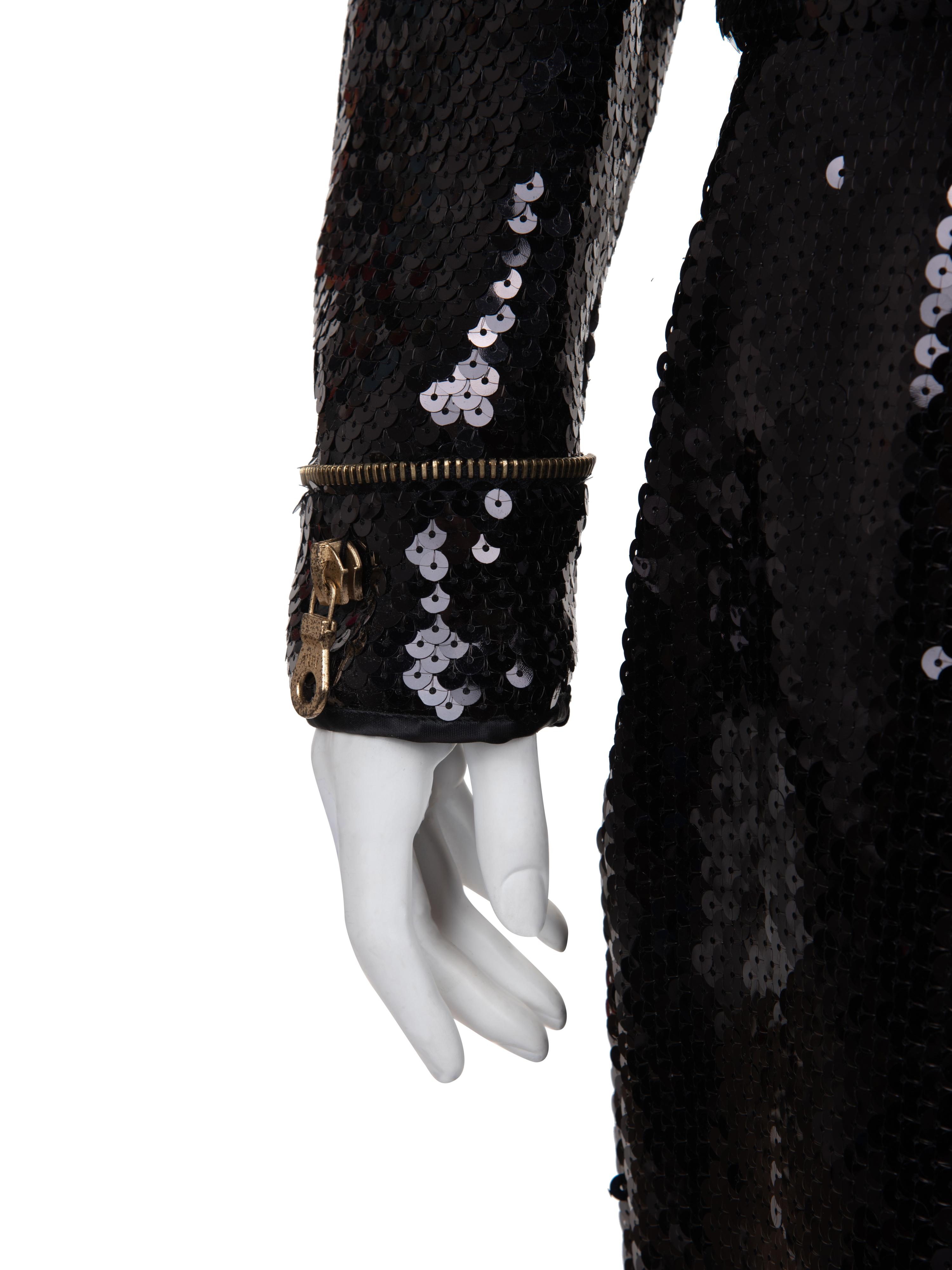 Louis Féraud Sequined Two-Piece Skirt Suit, 1980s
