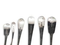 A Collection of Irish and English Silver Flatware Articles