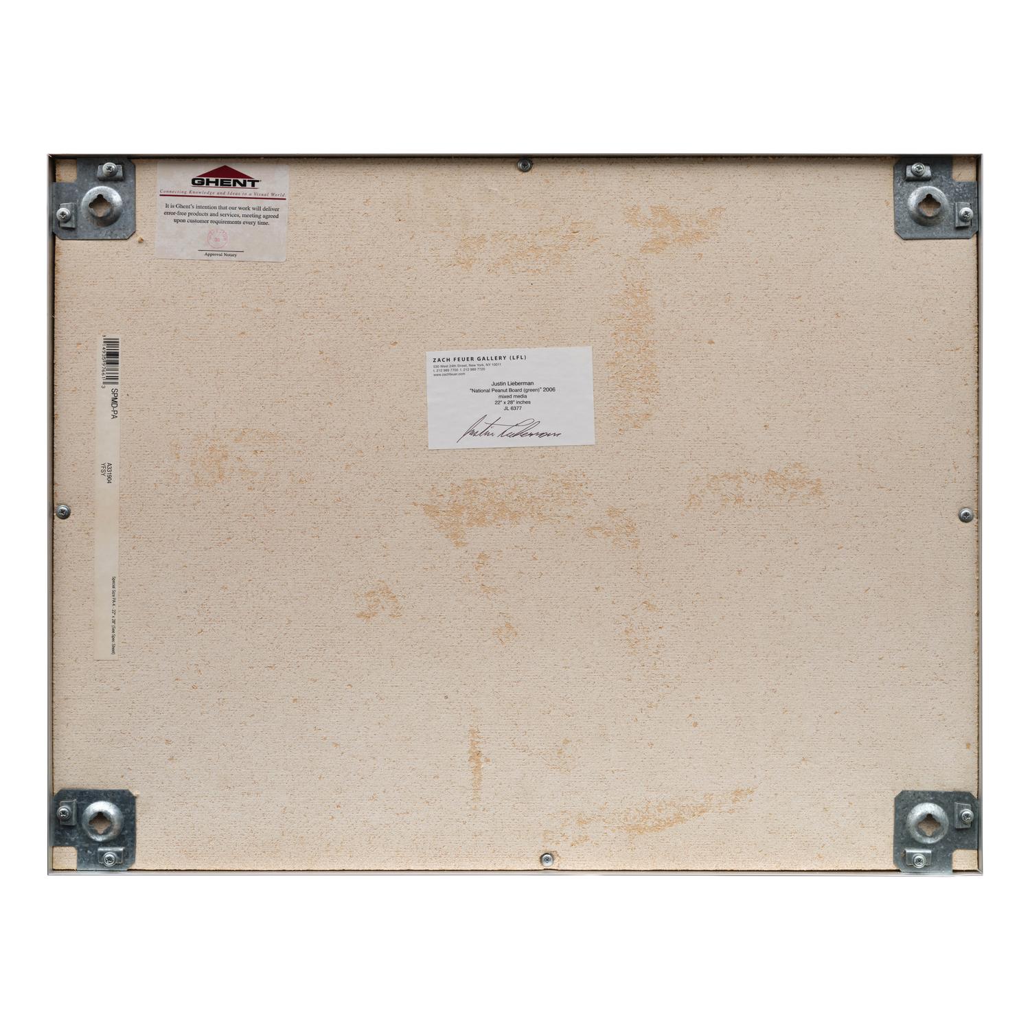 Justin Lieberman (American, b. 1977) — National Peanut Board (Green) , 2006