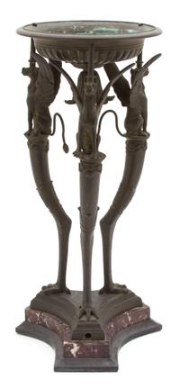 An Italian Bronze Tazza Height 14 inches. — 19TH CENTURY