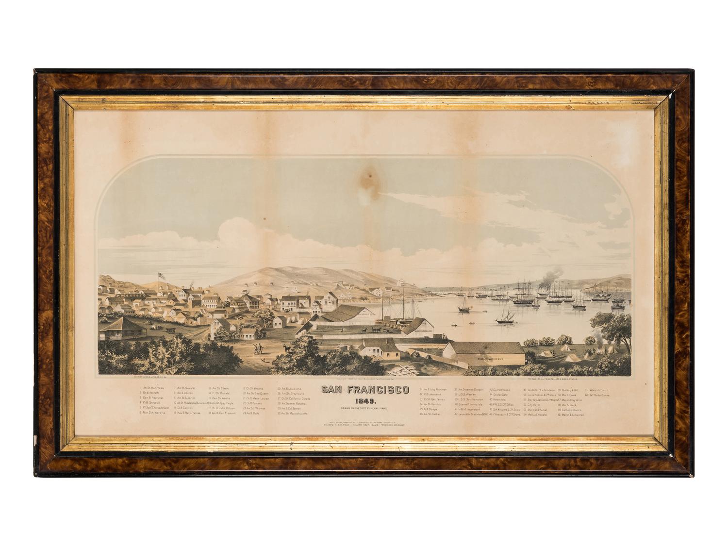 [SAN FRANCISCO]. San Francisco 1849 . San Francisco: Max Burkhardt, 1886.