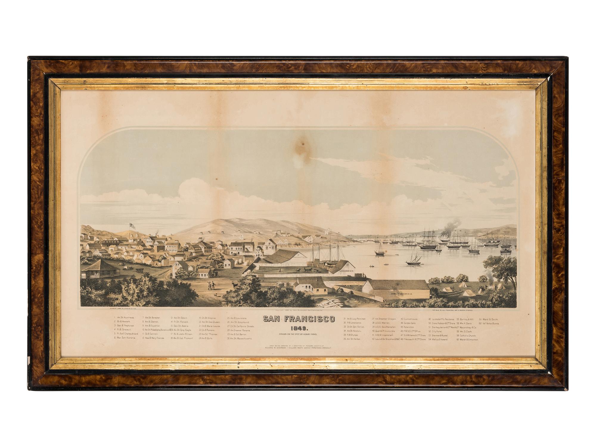 [SAN FRANCISCO]. San Francisco 1849 . San Francisco: Max Burkhardt, 1886.