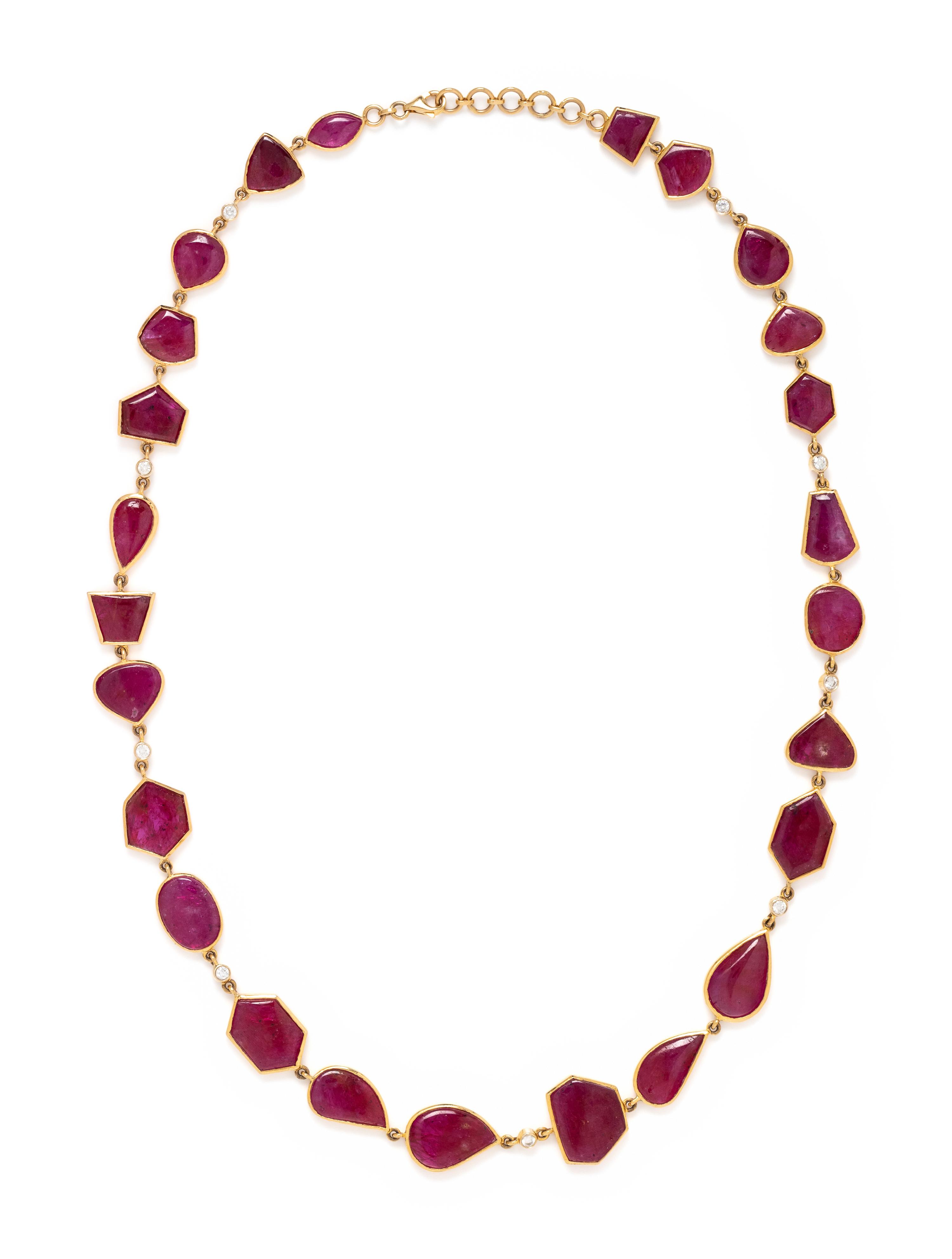 RUBY AND DIAMOND NECKLACE