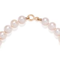 CULTURED SOUTH SEA PEARL AND DIAMOND NECKLACE