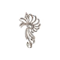 PLATINUM AND DIAMOND SPRAY BROOCH