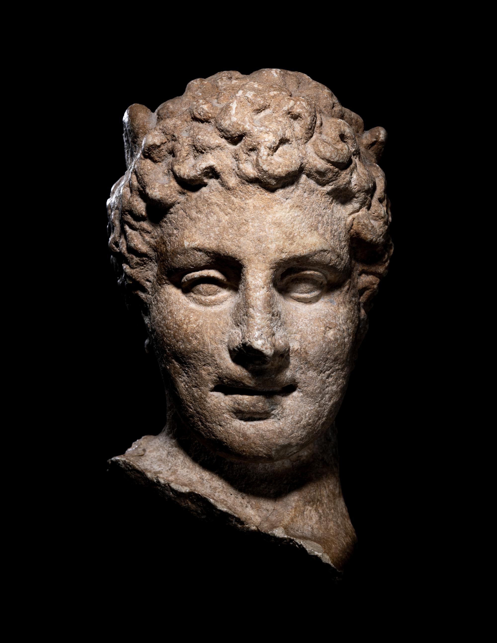 A Roman Marble Head of Hermes