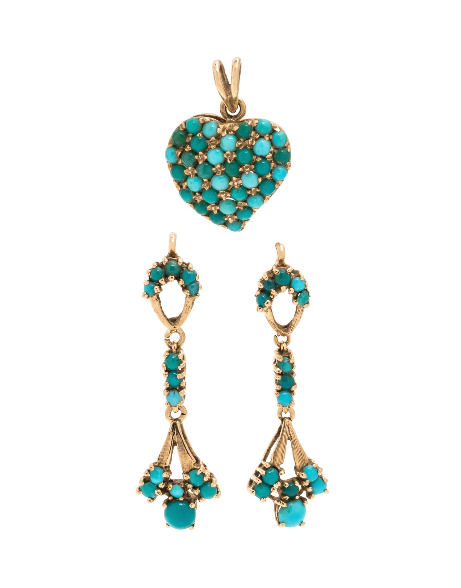 COLLECTION OF TURQUOISE JEWELRY