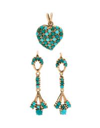COLLECTION OF TURQUOISE JEWELRY