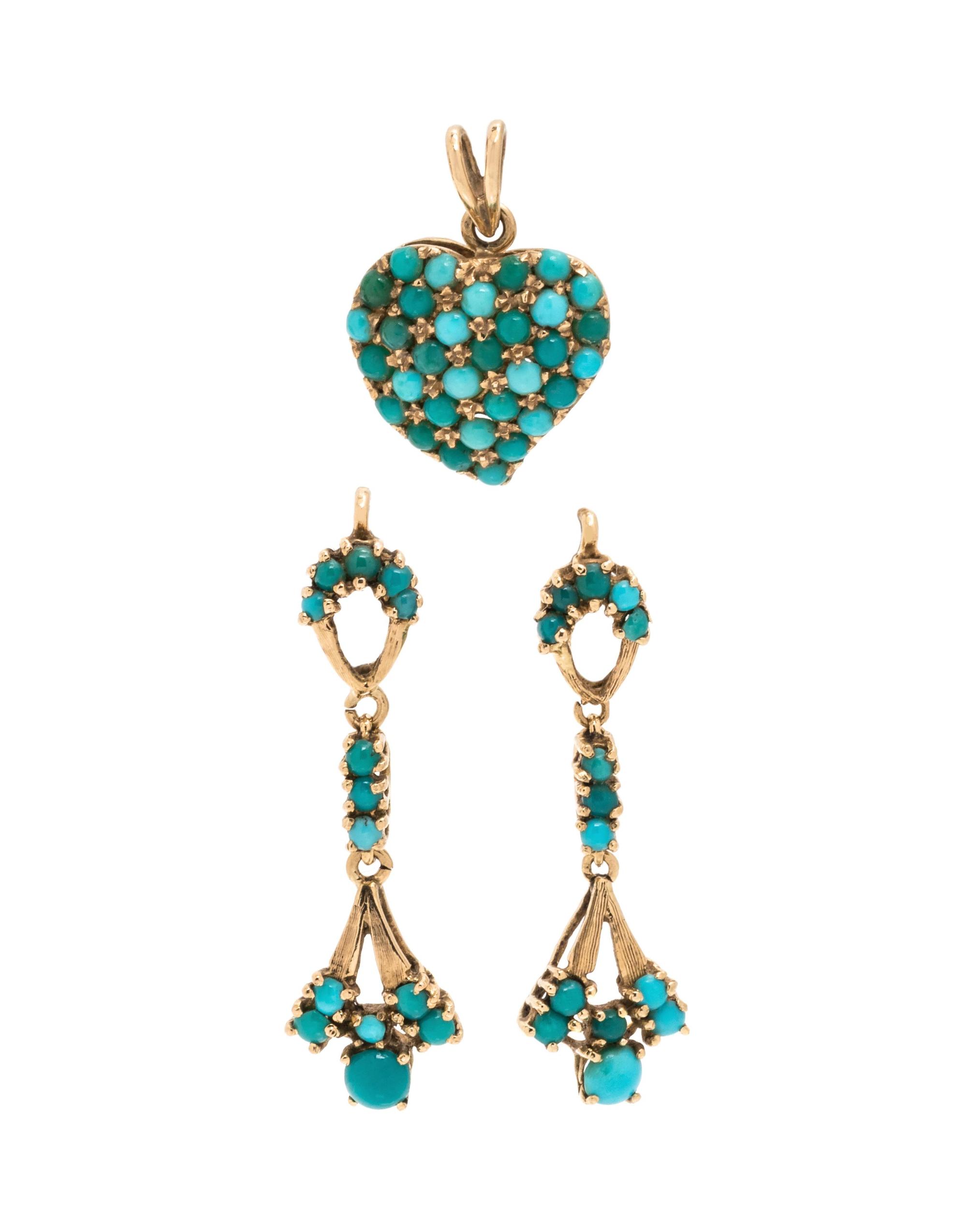 COLLECTION OF TURQUOISE JEWELRY