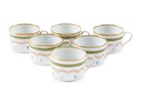 A Limoges Vieux Paris Vert Porcelain Dinner Service