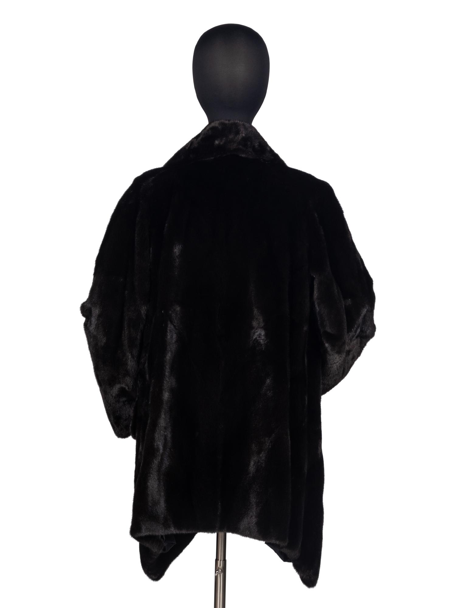 Michael Kors Ranch Mink Draped Coat