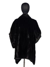 Michael Kors Ranch Mink Draped Coat
