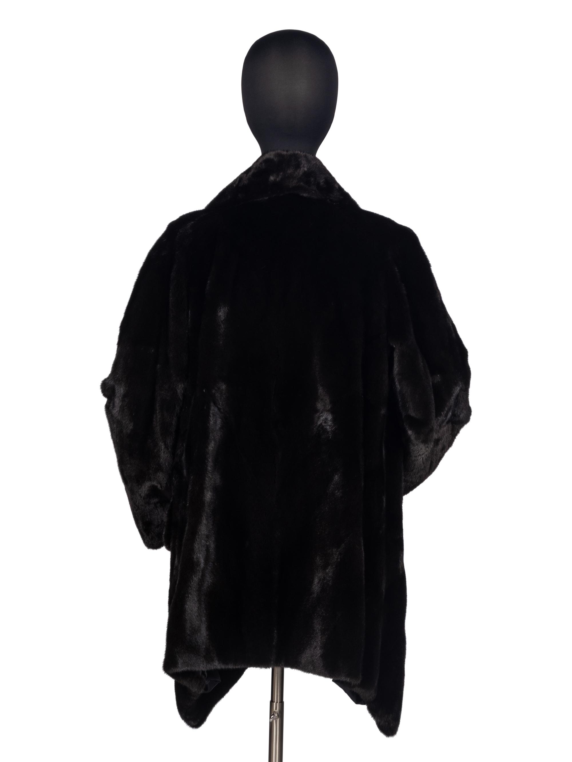 Michael Kors Ranch Mink Draped Coat