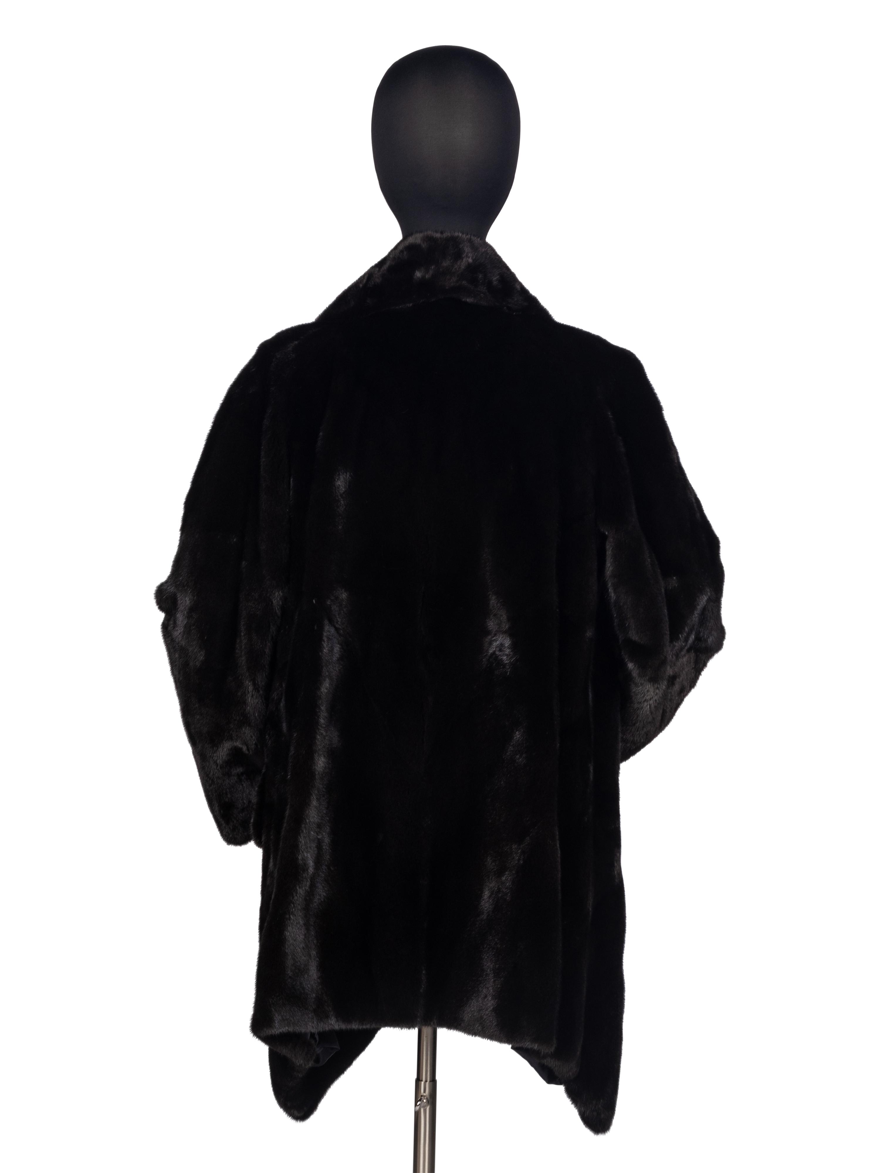 Michael Kors Ranch Mink Draped Coat
