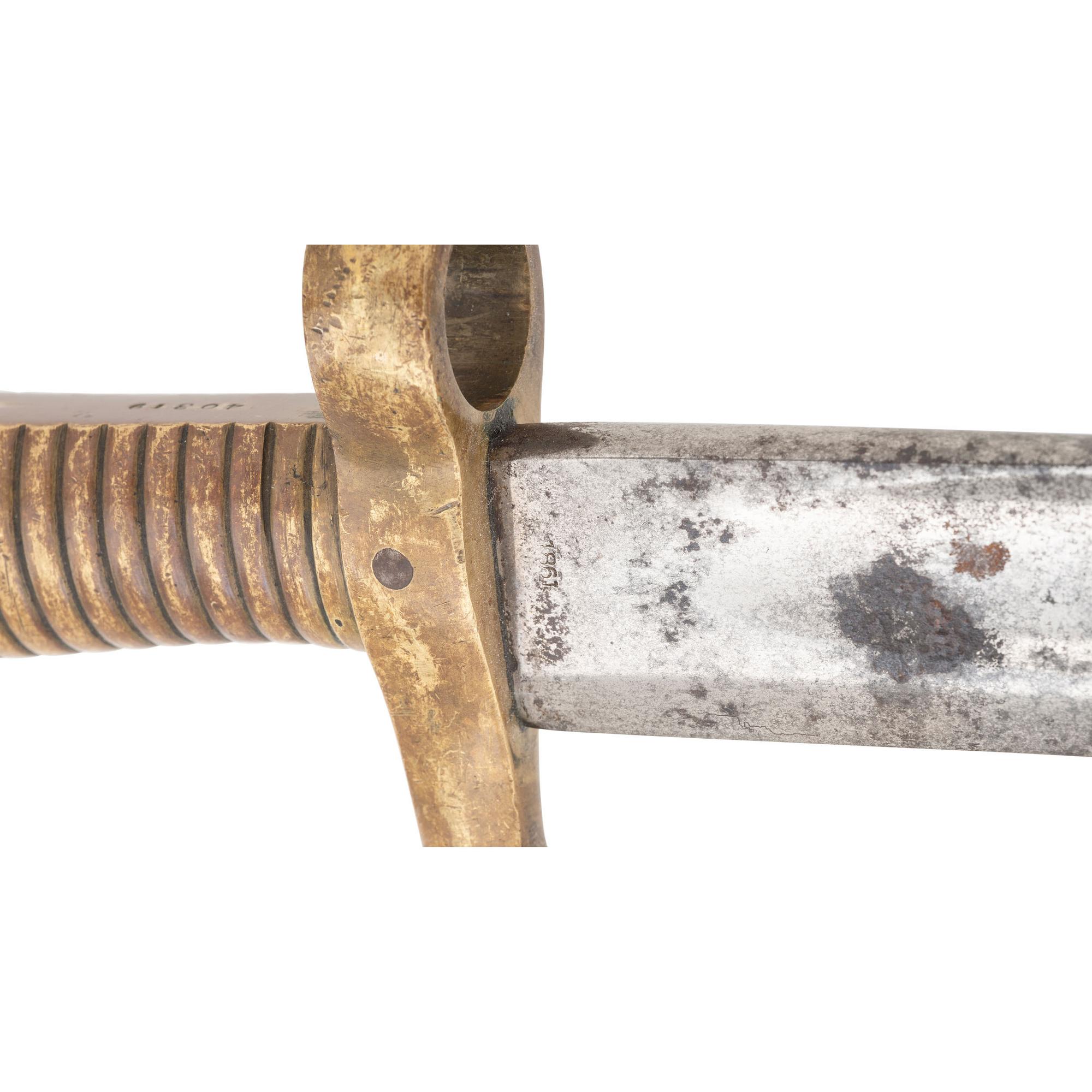 Two Spencer Rifle Socket Bayonets and a Sharps Rifle Saber Bayonet
